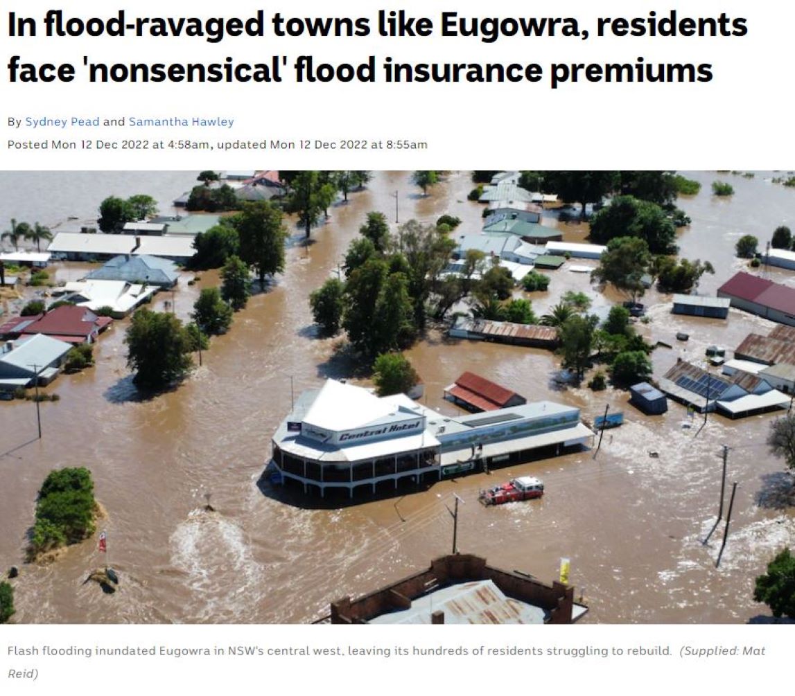 ABC Interview with Paula Jarzabkowski on Eugowra floods and the impact on insurance premiums
