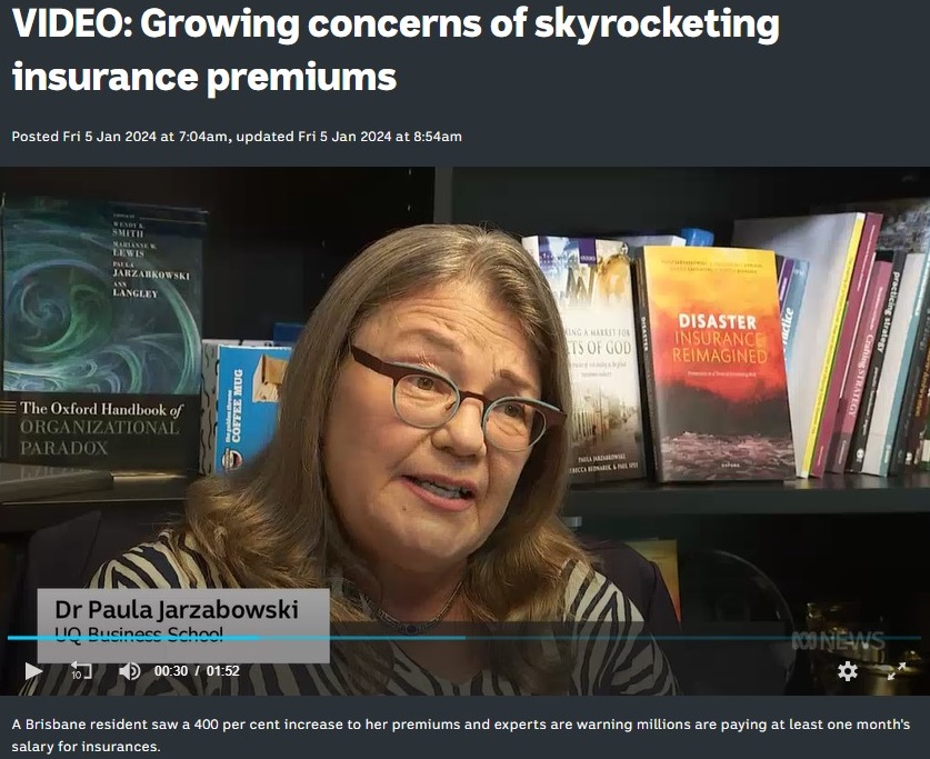 Professor Paula Jarzabkowski on ABC News