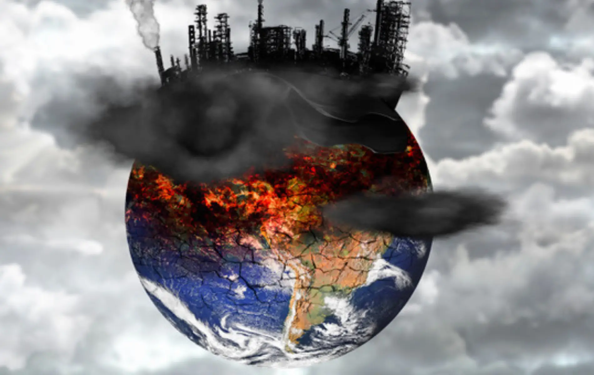 climte change image of the earth